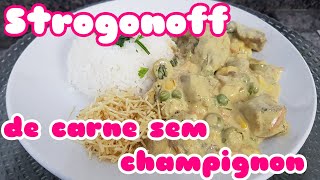 O MELHOR STROGONOFF SEM CHAMPIGNON  RECEITAS DI MAMA [upl. by Amarillis]