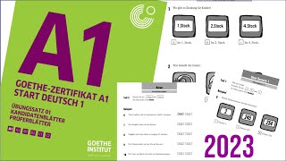 Goethe Zertifikat A1 Hören 2023  How to pass the listening part  German A1 Goethe Exam 2023 SD5 [upl. by Eenat]