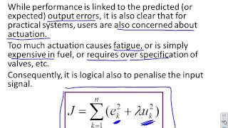 Model Predictive Control 14  poor choices of performance index [upl. by Ewen509]