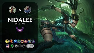 Nidalee Mid vs Yasuo  NA Master Patch 1324 [upl. by Llamaj]