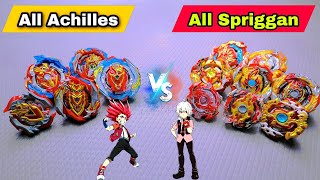 All Achilles Vs All Spriggan Beys Fight  Which One Is Best [upl. by Hoffman]