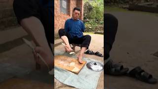 Disabled person doing housework without handsviralvideo youtubeshorts [upl. by Elesig]