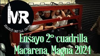 Ensayo 2°de las cuadrillas de costaleros del palio de la Macarena para la Magna de Diciembre de 2024 [upl. by Airalav]