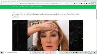 Heather McDonald mocks Jesus and collapses onstage [upl. by Tnecnev]