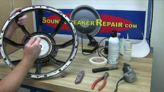 How to recone and repair a speaker or woofer with a Pro Parts recone kit [upl. by Jessie595]