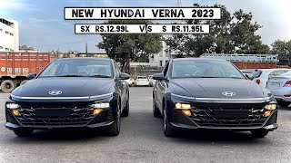 New Hyundai Verna 2024 👌 Verna S vs SX  Detailed Comparison  Rs 105L Price Difference [upl. by Oleic326]