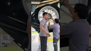 fenestron tail rotor removal IAW EC130B4 AMM  REV 00 DTD 08082023 found satisfactory [upl. by Anny]