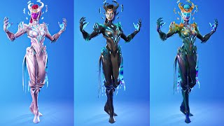 Fortnite The Cube Queen Skin Showcase with all Styles Season 8 Secret Skin [upl. by Jasmina389]