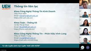 Room tư vấn tuyển sinh ĐHCQ Khoa Toán Thống kê  Khoa Công nghệ thông tin kinh doanh  UEH PHVL [upl. by Nell]