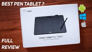 Ugee S1060 Pen Tablet Review  Best Value for Money Pen Tablet  Review in Hindi [upl. by Phip]