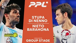 EPIC BATTLE  StupaDi Nenno VS NietoBarahona  Padel Pro League  New York  Highlights [upl. by Wiltshire46]