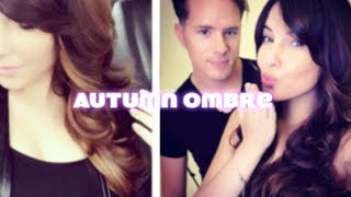 Autumn Ombre Hair Color wTheodore Leaf  Rachel Talbott [upl. by Comfort]