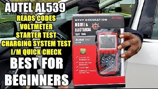 Best Scan Tool For Beginner Mechanics Autel AL539 [upl. by Lyrradal]