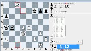 Standard Chess 82 IM Bartholomew vs checkomatic Tarrasch Defense [upl. by Llennoc]