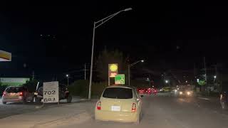 Driving on Providenciales Turks and Caicos Islands at night [upl. by Auberbach]