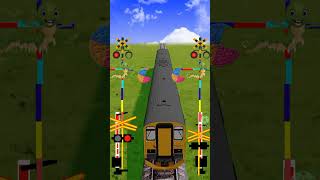 Railroad crossings republik future shorts videos youtubeshorts train animation [upl. by Yecats879]