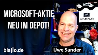 Uwe Sander kauft MicrosoftAktie und behält Restposition von Nvidia und Super Micro Computer [upl. by Herve]