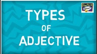 Types of Adjectives  Six Types  Parts of speech [upl. by Reggy443]