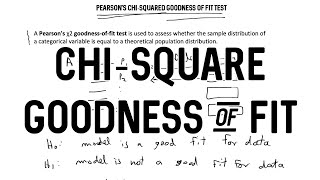 ChiSquare Goodness of Fit Test [upl. by Craddock]