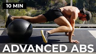 10 Minute ADVANCED Stability Ball Abs [upl. by Terrill]