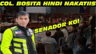 COL BOSITA HINDI NAKATIIS SA PAGTATANONG SA HEARING KAUGNAY SA EJK [upl. by Valonia]