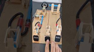 Car pedal Mechanism  dcmotor tech diy motor youtubeshorts [upl. by Ellered933]