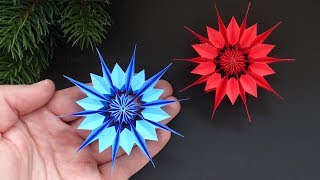 Basteln Weihnachten Sterne basteln mit Papier  Weihnachtsdeko selber machen  DIY Bastelideen [upl. by Dearden]