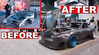 Building a Full Carbon Datsun 240Z Widebody Monster Ft Industry GarageStreet BanditoSEMA 2023 [upl. by Ahtennek673]