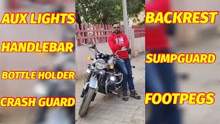 Fully Loaded Royal Enfield Super Meteor 650  Accessories  Review  Interstellar Grey [upl. by Aitnom157]