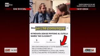 Denise Pipitone i video social e lo sdegno per quella goliardia ignobile  Ore 14 del 15012024 [upl. by Jonette]