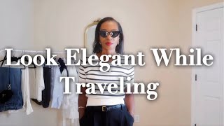 HOW TO LOOK ELEGANT WHILE TRAVELING  Travel Outfit Ideas [upl. by Eesdnil]