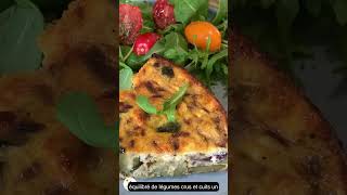 Quiche sans pâte à la courgette et à loignon  Extrait de la vidéo longue  légère sans crème [upl. by Hgieliak922]