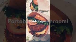 Food Portobello mushroom burger santamonica shakeshackburger vegetarian [upl. by Webb50]