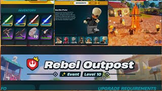 LEGO Fortnite Star Wars Guide  Level 10 Rebel Outpost And NEW Items [upl. by Enaamuj353]