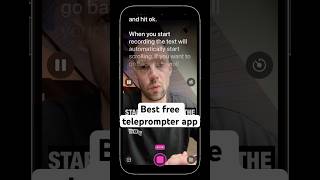 The best free iPhone teleprompter app to record video📱 [upl. by Leda505]