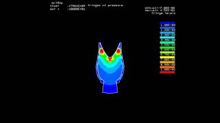 shaped charge  Hohlladung animation [upl. by Layod]