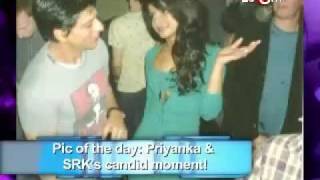 Priyanka Chopra caught putting her hands in Shah Rukhs clothes [upl. by Nerte]