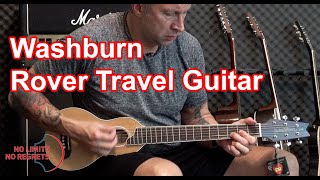 WASHBURN ROVER Travel GUITAR Review  Washburn Rover RO10SK vs Full Acoustic Guitar [upl. by Caffrey]