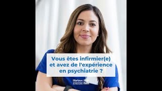 Recrutement infirmiere de nuit avec expérience en psychiatrie [upl. by Dlonra]