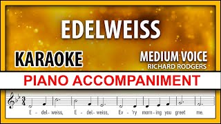 Edelweiss 💛 Karaoke in Bb major [upl. by Uv]