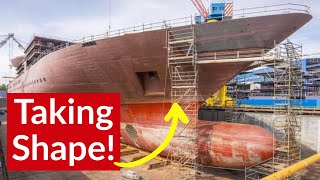 Queen Anne’s Keel is Laid [upl. by Jonme313]