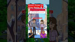 10 German Phrases for Winter Weather ❄️ Quiet Moments in the Park🎡 ❄️ deutsch short shorts [upl. by Niwled]