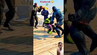 OMG 😮😳 maar diya😢 hulk gta shorts youtubeshorts viralshort trendingshort spiderman [upl. by Dnalyram242]