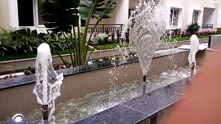 Fan jet with foam jet water fountains [upl. by Daas]