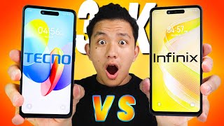 INFINIX SMART 8 VS TECNO SPARK GO 2024  LABANAN NG BEST 3K PHONES [upl. by Anneirb]