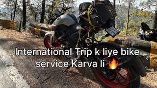 International Trip k liye bike service karva li🔥 youtube trendingvideo dailyvlog viralvideo [upl. by Naillik586]