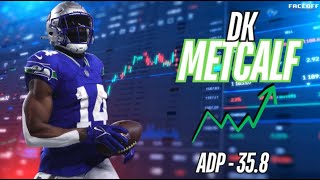 Fantasy Football ADP RISERS Is DK Metcalf A Must Draft WR in 2024 [upl. by Aruabea161]