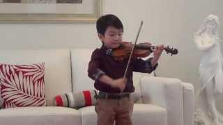 Vivaldi Violin Concerto in A Minor  Christian Li Aged 5 [upl. by Gottuard717]