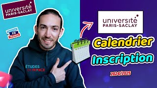 Calendrier inscription Paris Saclay 💯✅ [upl. by Enelrihs]