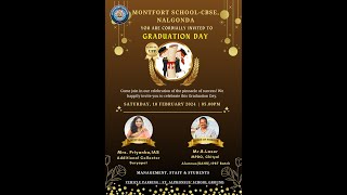 Montfort School  CBSE Preprimary Graduation day celebrations NLG [upl. by Eilitan]